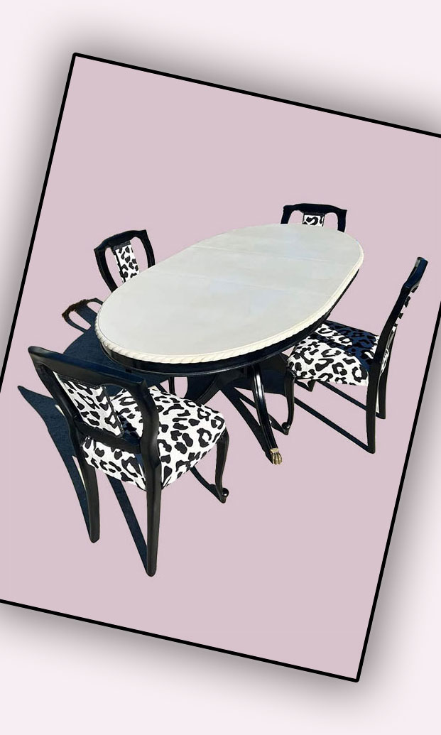Upcycled Dining Table and Chairs